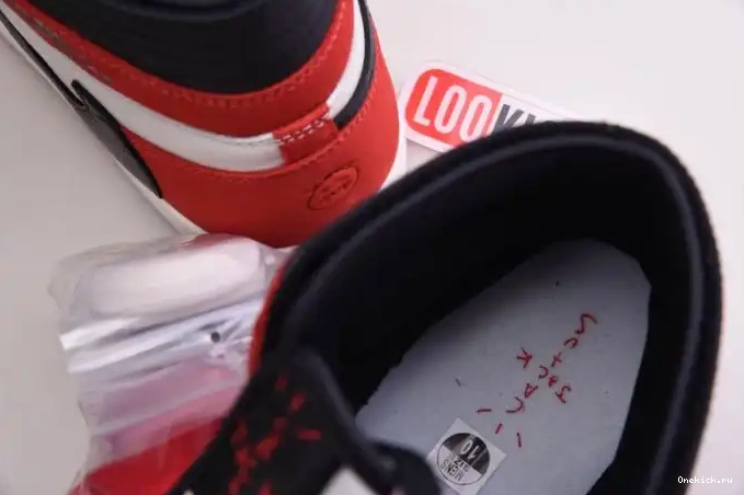 One Kick JORDAN - SCOTT AIR 100(RED) RETRO 1 X CD4487 OG HIGH TRAVIS 0621